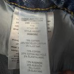 Good American Bombshell Shorts Size 18 Blue Denim Fray Hem High Rise Distressed Photo 6
