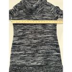 Jason Maxwell AB Studio Tunic Sweater Dress Small Marled Knit Stretch Acrylic Cowl Neck Photo 5