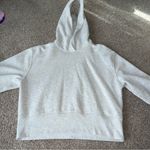 Abercrombie & Fitch NWOT!  - Cropped Hoodie Sweatshirt - Light Grey, Large Photo 0