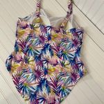 Catherine Malandrino NWT Womens Leaves Ruched 1-PC Swimsuit Plus Size 2X Photo 5