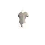 Hello Molly Light Gray Short Sleeve Bodysuit Photo 2