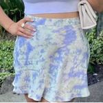 ZARA NWT Mini Pastel Tie Dye Print Skater Skirt Women’s Size XS Photo 0