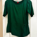 Vince Camuto  Solid Green Women's Blouse Top Photo 0