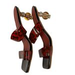 Eilyken Square Toe Ladies Slippers Funky Clear Heel Women Leopard Slides US‎ 10 Black Photo 6