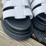 No Boundaries NWT White Chunky Strappy Double Buckle Ankle High SANDLES Photo 1