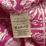 Anthropologie Meadow & Rue Pink Cotton Floral Tie Waist Button Up Shirt Dress 2 Photo 9