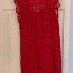 Free People Red Intimately  Lace Dress Photo 0