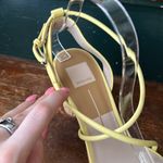 Dolce Vita Strappy Raffia Heeled Sandal 10 Yellow Photo 6