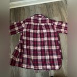 VTG Flannel Plaid Long Sleeve Purple Pink White Size M Size M Photo 4