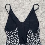 Forever 21 Swimsuit Black Daisy Reversible One Piece S Small Photo 2