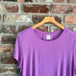 Athleta  Purple Modal Ribbed Short Sleeve T-shirt Top, S Photo 2