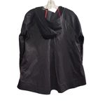 Lilla P Women's Hooded Rain Jacket Black Size S Casual Lightweight Photo 8