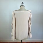 See By Chloe  Silk Blush Ruffle Chiffon Blouse Photo 4