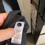 frame denim FRAME Black Twist-front Twill Mini Shirt Dress classic minimalist LBD Photo 3