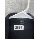 J.Crew Women's Button Up Blouse Solid Black Sheer Long Sleeve Size 2P Petite Photo 2