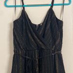 Francesca's Francesca’s Blue Rain black/gold mini dress Photo 1