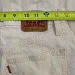 Levi's  501 Denim Cut-Off White Jean Shorts Womens Size 27 Button Fly Photo 5