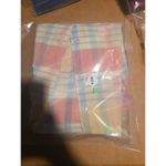 Honors Pastel Plaid Blouse, Women's Small Top, Long Sleeve Button Up, Vintage Pink Photo 6