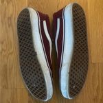 Vans  Burgundy and White Classic Sneakers Photo 1