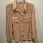 Just fab new with tags pink button down top Photo 0