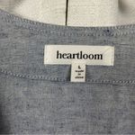 Heartloom Revolve Blue Linen Blend Short Sleeve Jumpsuit Sz.L Photo 8