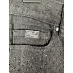 Karl Lagerfeld  Paris Luxe Embellished Jeans Black Denim Rhinestone Size 2‎ Photo 4