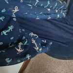 Maison Jules Nautical Anchor Print Maxi Dress Size Medium Photo 8