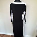 Ralph Lauren Lauren Black and White Color Block Long Sleeve Dress Photo 3