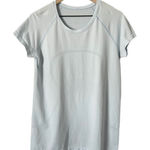 Lululemon Swiftly Tech Short Sleeve Crew Light Blue Athletic T-Shirt Top Size 12 Photo 0