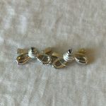 Kate Spade : “Skinny Mini” Pave Bow Stud Earrings- Silver Tone Photo 7