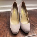 YSL Yves Saint Laurent Platform Pump Grey Suede Photo 1