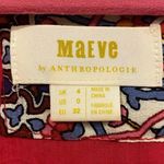 Anthropologie  Maeve Violette colorful paisley floral dress Size 0 EUC Photo 3