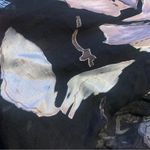 Alex Evenings Black Floral Blouse with Sheer Jacket - Size 10 Photo 8