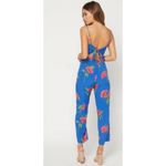 Flynn Skye Floral Cutout Sleeveless Rosalie Blue Pink Jumpsuit size Small Photo 1