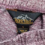 Pacific trail  Cozy Drawstring Pull On Shorts Heathered Eggplant Women's Size S Photo 3