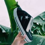 Converse One Star Slip On Sandals Black Photo 1