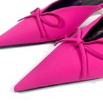 Balenciaga Knife Kitten Heel Pointed Toe Mule Pink 37 7 NEW Photo 12