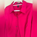 Liz Claiborne  Fuchsia Button-Down Shirt - Size 16 Photo 1