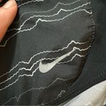 Nike Dri-Fit Black with White Pattern Running Shorts – Women’s Size M Photo 2