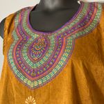 Libas Designs Sleeveless Tunic in Mustard and Purple Yellow Size 42 Photo 2