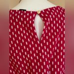 Ann Taylor COPY - Pink And White Casual Dress Sz L W Tie In Front Back KeyHole … Photo 7