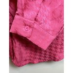 Bohme SCOUT BUTTON UP IN HOT PINK Size M Long Sleeve Photo 2