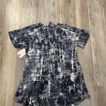 Pink Lotus  NWT size small Grey and white tie-dye short sleeve shirt #tie-dye Photo 1