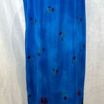 Sag Harbor Vintage  90s cobalt blue and purple floral maxi dress size 12 Photo 0