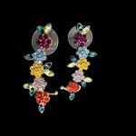 Sugarfix Floral Crystal Ear Crawler Earrings Photo 3