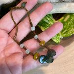 Handmade Adjustable Silk Jade Bracelet Handmade Green Photo 3