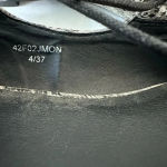 Topshop  Size‎ 6.5 Gray Snakeskin Lace Up Flats Pointy Toe Photo 7