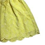 For Love & Lemons  Yellow Eyelet Natalia Mini Dress Womens XL Photo 9