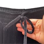 Signature Studio  black and white velvet joggers size extra large waist 15" Photo 3