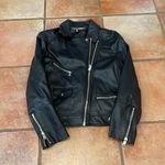 Divided vegan leather moto jacket small Photo 1
